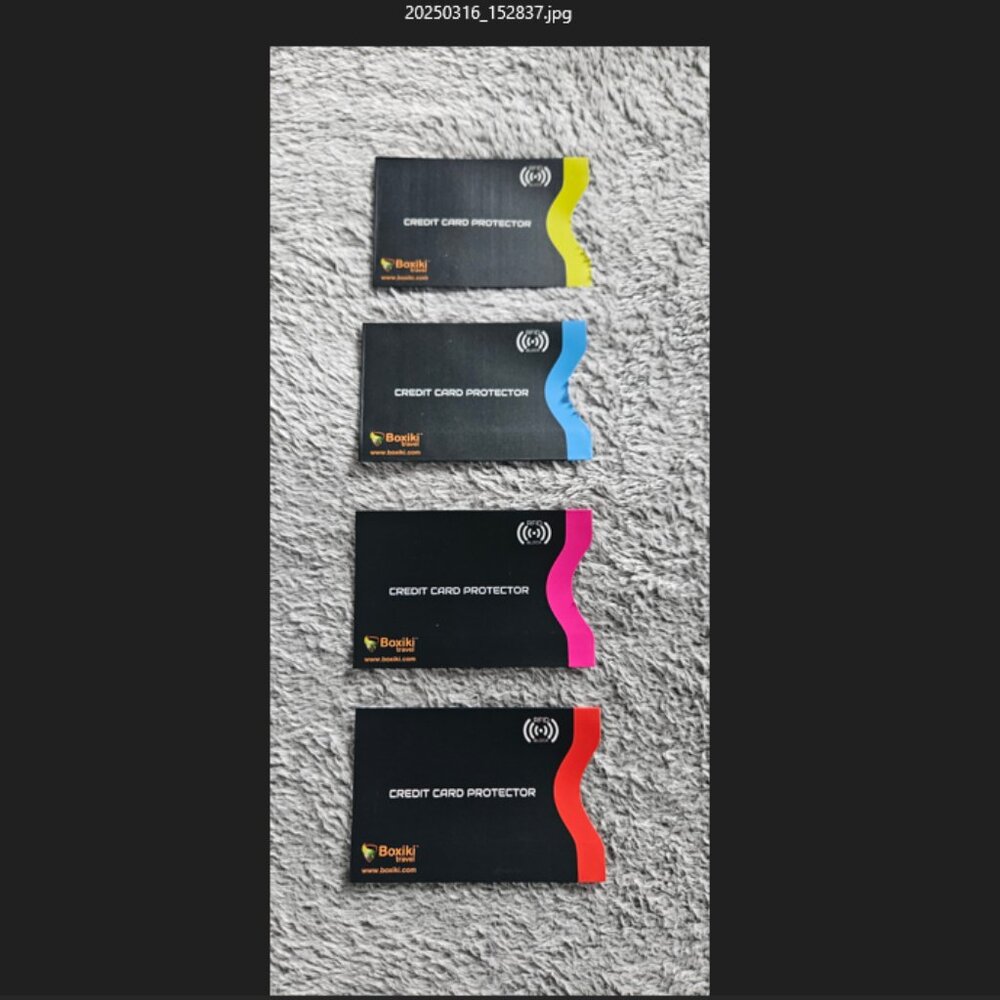 FREE with purchase RFID Blocking Sleeves Credit Cards